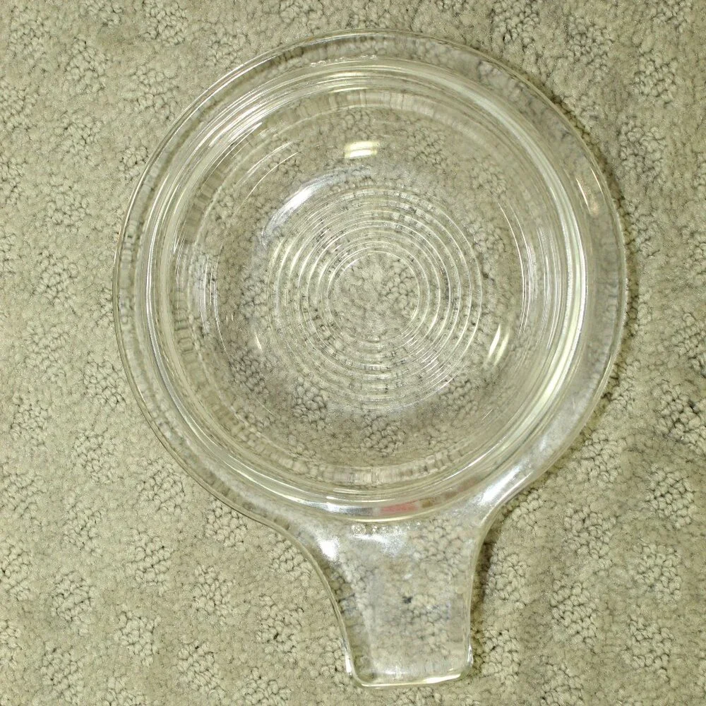 Vtg Pyrex # 601-B & C Clear Glass Grab It Covered 550L Baking Dish & Lid